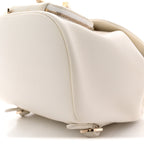 Caviar Quilted Mini Business Affinity Backpack White