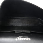 Patent Quilted Medium Double Flap Black