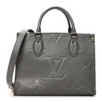 Metallic Empreinte Monogram Giant Onthego PM Gun Metal