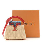 LV X TM Rattan Denim Calfskin Cerises Capucines Mini