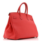 Togo BIRKIN 35 Rouge Pivoine