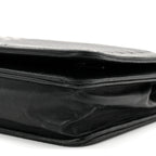 Lambskin Chevron Boy Wallet On Chain WOC Black