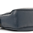 Pebbled Calfskin Small Soho Disco Bag Blue