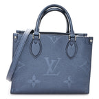 Metallic Empreinte Monogram Giant Onthego PM Navy Nacre