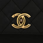 Caviar Quilted Large Business Affinity Flap Black
