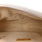 Goatskin Quilted Medium Chanel 19 Flap White