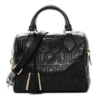 Calfskin Embossed Mini Cube Speedy Black