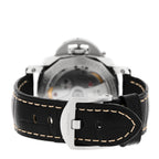 Stainless Steel Alligator 42mm Luminor 1950 3 Days GMT Automatic Watch Black PAM01535