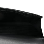 Caviar Quilted Pocket Clutch With Chain WOC Black