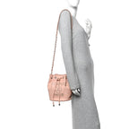 Caviar Deauville Drawstring Bucket Bag Light Pink