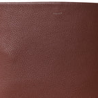 Grained Calfskin Large N/S Park Tote Burnt Wood