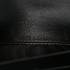 Calfskin Matelasse GG Marmont Chain Wallet Black