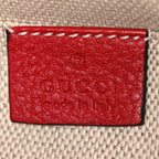 Pebbled Calfskin Small Soho Disco Bag Vibrant Red