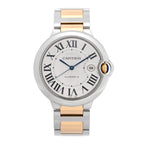 Stainless Steel 18K Yellow Gold 42mm Ballon Bleu De Cartier Automatic Watch