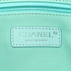 Shaded Calfskin Small Deauville Tote Light Green Turquoise Purple