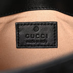 Calfskin Matelasse Monochrome GG Marmont Chain Belt Bag Black
