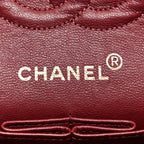 Lambskin Quilted Small Double Flap Black