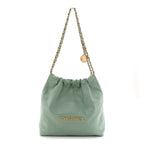 Shiny Calfskin Quilted Small Chanel 22 Light Green
