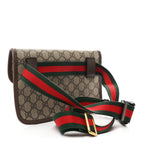 GG Supreme Monogram Neo Vintage Web Belt Bag Brown