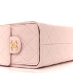 Caviar Quilted Mini Chanel 25 Handbag Light Pink