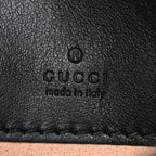 Calfskin Matelasse GG Marmont Round Wrist Wallet Black
