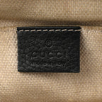 Pebbled Calfskin Small Soho Disco Bag Black
