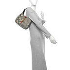 GG Supreme Monogram Snakeskin Small Jackie 1961 Hobo Beige Ebony