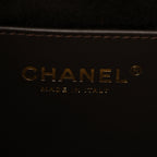 Suede Quilted Mini Chanel 25 Handbag Dark Brown