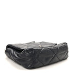 Lambskin Quilted Large Chanel 19 Flap Black