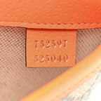 GG Supreme Monogram Web Small Ophidia Belt Bag Beige Ebony Orange Fluo