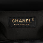 Calfskin Quilted Small Boy Flap Dark Grey