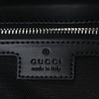 GG Supreme Monogram Appia Calfskin Web Crossbody Bag Black Grey