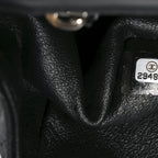 Lambskin Quilted Mini Rectangular Flap Black