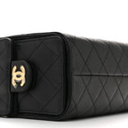 Caviar Quilted Mini Chanel 25 Handbag Black