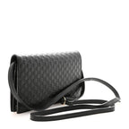 Microguccissima Crossbody Wallet Black