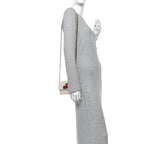 Guccissima Mini Cherry Chain Bag White