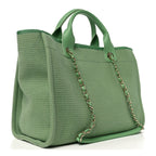 Mixed Fibers Small Deauville Tote Green