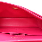 Caviar Quilted Small Double Flap Fuchsia