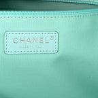 Shaded Calfskin Medium Deauville Tote Light Green Turquoise Purple