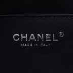 Metallic Caviar Quilted Mini Chanel 25 Handbag Dark Blue