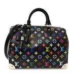 LV X TM Monogram Multicolor Speedy Soft 30 Black