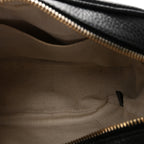Pebbled Calfskin Small Soho Disco Bag Black