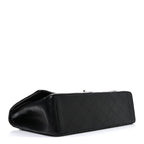 Lambskin Quilted Maxi Double Flap Black