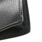 Dollar Calfskin Crystal Super Mini Dionysus Shoulder Bag Black