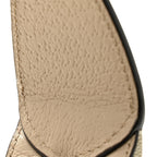 GG Supreme Monogram Textured Dollar Calfskin Mini Retro Interlocking G Half Moon Bag Beige Mystic White Oatmeal