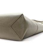 Shiny Calfskin Medium Puzzle Fold Tote Dark Khaki Green