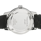 Stainless Steel Calfskin 29mm Atlas 2-Hand Quartz Watch Black