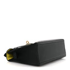 Swift Horseshoe Kelly Pochette Clutch Black Lime