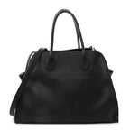 Matte Grained Calfskin Soft Margaux 12 Black