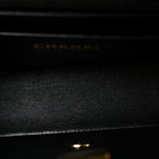 Lambskin Quilted Mini Rectangular Flap Black